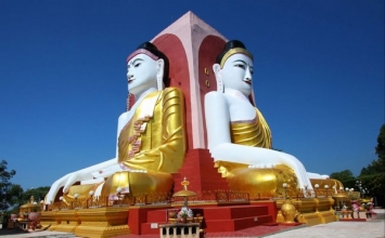Ngôi già lam cổ tự Kyaik Pun ở Bago, Myanmar